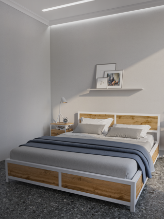 Кровать двухспальная Тип1 KM Loft