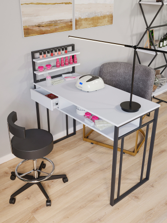 Стол маникюрный с полкой KM Loft