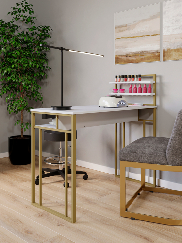 Стол маникюрный с полкой и ящиком КМ ЛОФТ