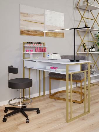 Стол маникюрный с полкой KM Loft
