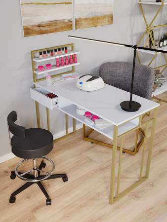 Стол маникюрный с полкой KM Loft
