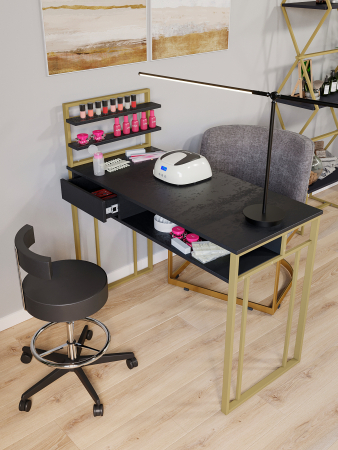 Стол маникюрный с полкой KM Loft