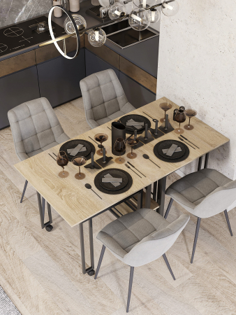 Стол книжка раскладной М2 широкий КМ ЛОФТ