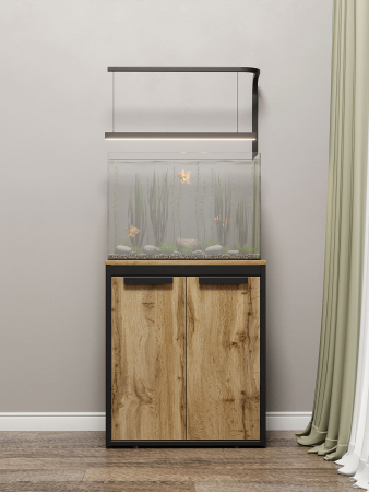 Тумба под аквариум с кронштейном под лампу КМ ЛОФТ