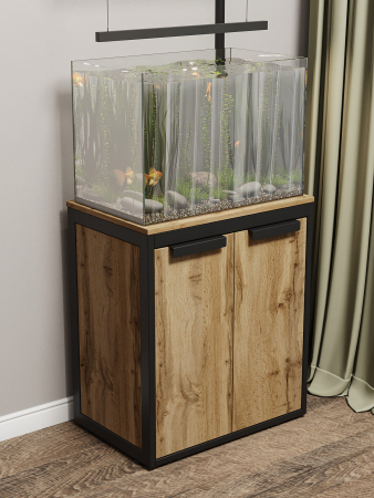 Тумба под аквариум с кронштейном под лампу КМ ЛОФТ