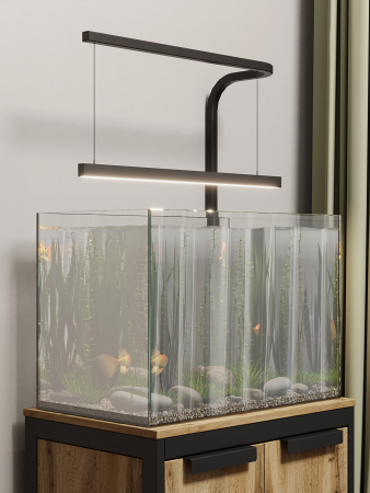 Тумба под аквариум с кронштейном под лампу КМ ЛОФТ