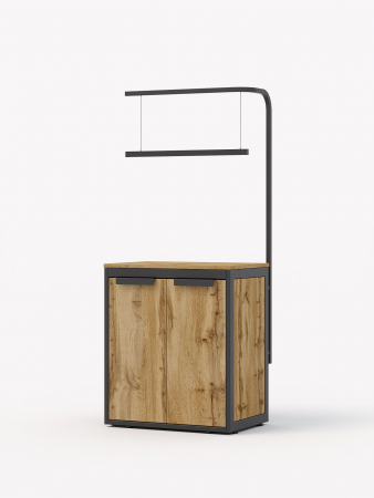 Тумба под аквариум с кронштейном под лампу КМ ЛОФТ