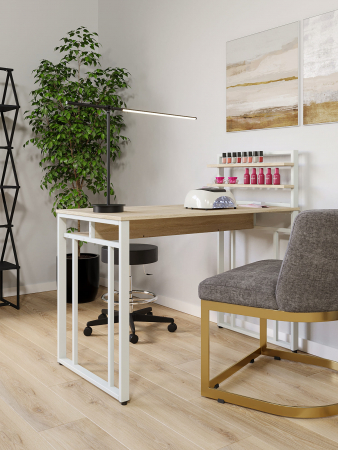 Стол маникюрный с полкой и ящиком КМ ЛОФТ