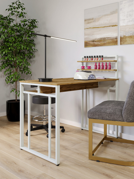 Стол маникюрный с полкой и ящиком КМ ЛОФТ