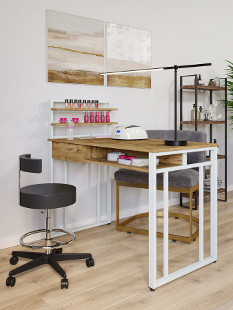 Стол маникюрный с полкой и ящиком КМ ЛОФТ