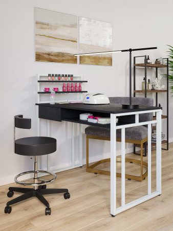 Стол маникюрный с полкой и ящиком КМ ЛОФТ