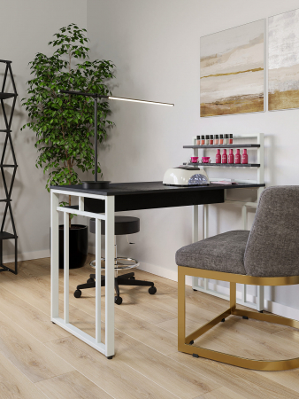 Стол маникюрный с полкой и ящиком КМ ЛОФТ