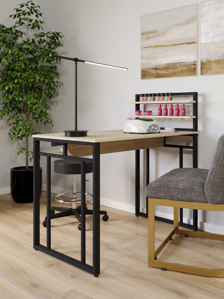 Стол маникюрный с полкой и ящиком КМ ЛОФТ