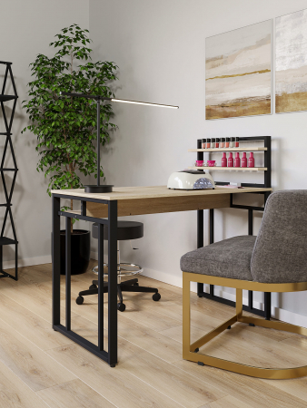 Стол маникюрный с полкой и ящиком КМ ЛОФТ