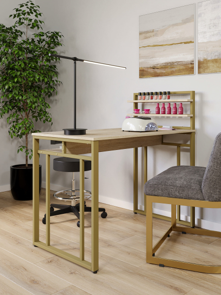 Стол маникюрный с полкой и ящиком КМ ЛОФТ