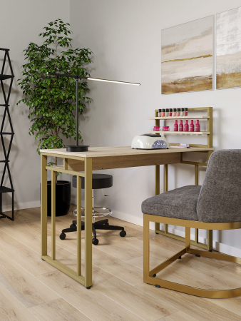 Стол маникюрный с полкой и ящиком КМ ЛОФТ