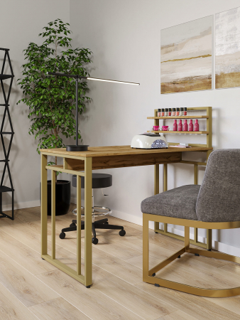 Стол маникюрный с полкой и ящиком КМ ЛОФТ